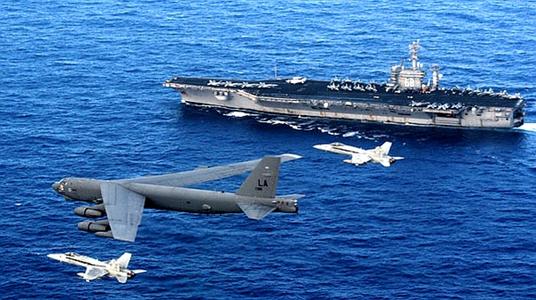 美国海空军在南海展开这项行动 对中国海军有严重威胁