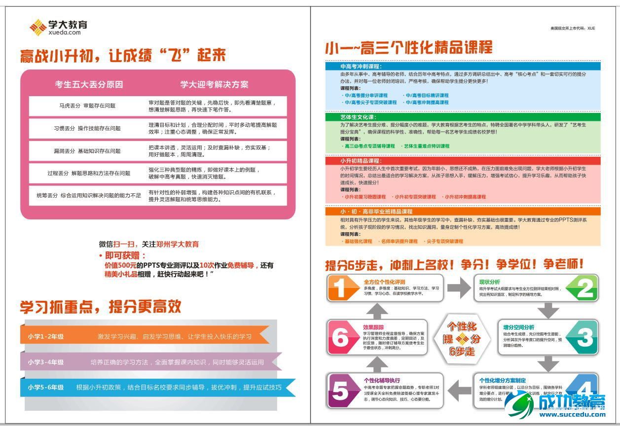 学大<a href=http://www.succedu.com target=_blank class=infotextkey>教育</a>艺术生招生宣传单页