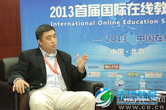 毛颖:中国在线<a href=http://www.succedu.com target=_blank class=infotextkey>教育</a>的投资热是跟风美国(图)