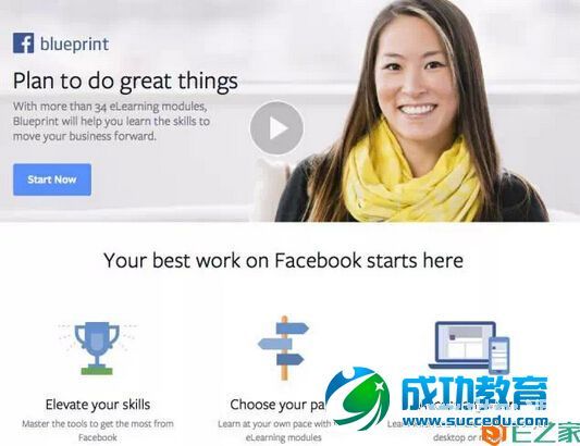 Facebook推出在线<a href=http://www.succedu.com target=_blank class=infotextkey>教育</a>子品牌Blueprint
