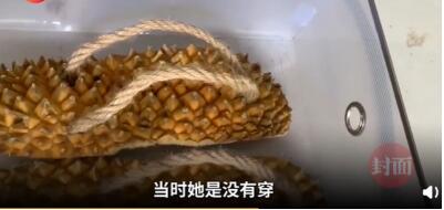 笑cry!小伙做榴莲壳拖鞋送女友 被女友直呼其直男