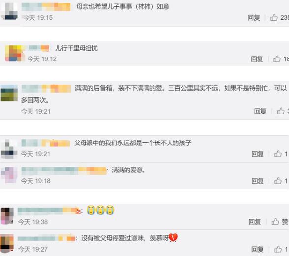 【围观】母亲摘140斤柿子送儿子返程，满满的后备箱满满的爱