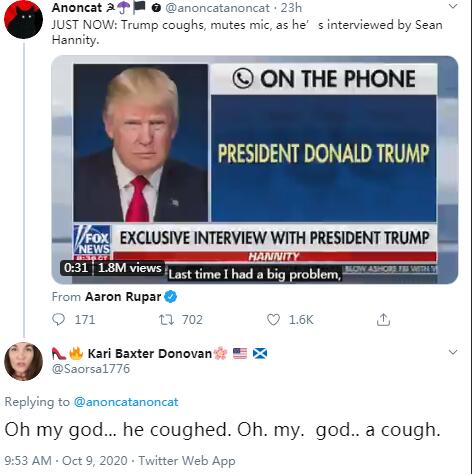 特朗普油盐不进，拒绝视频 第二场总统辩论取消！