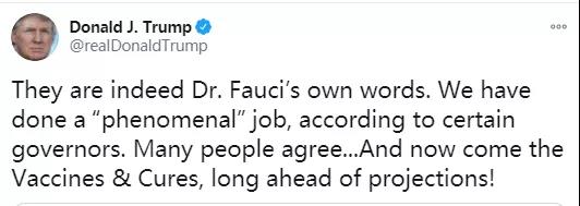 福奇本人怒了：特朗普，没你这么碰瓷的