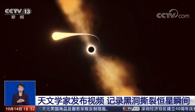 值得一看！黑洞撕裂恒星瞬间太震撼了【视频】