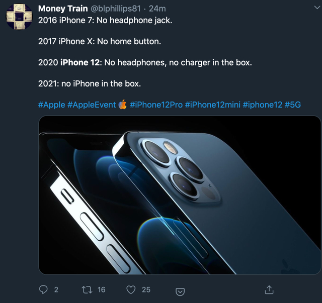 一场噩梦！苹果回应不配耳机和充电器遭嘲讽