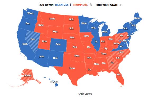 拜登胸有成竹：计票结束后，我们直接宣布成为赢家！