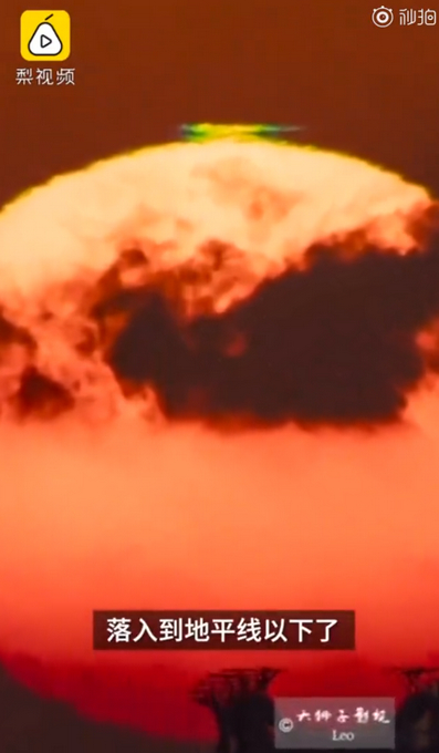 美爆了！福建平潭现罕见太阳绿闪 绿闪现象产生的原理是什么？