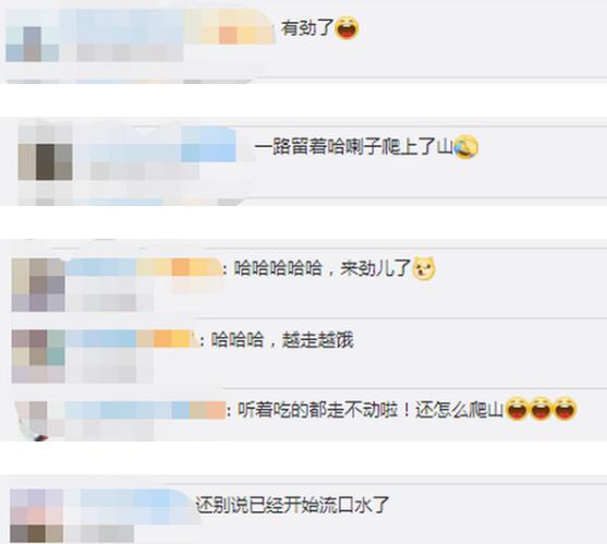 干豆腐卷大葱，越走越轻松!景区商家喇叭硬核给爬山游客鼓劲