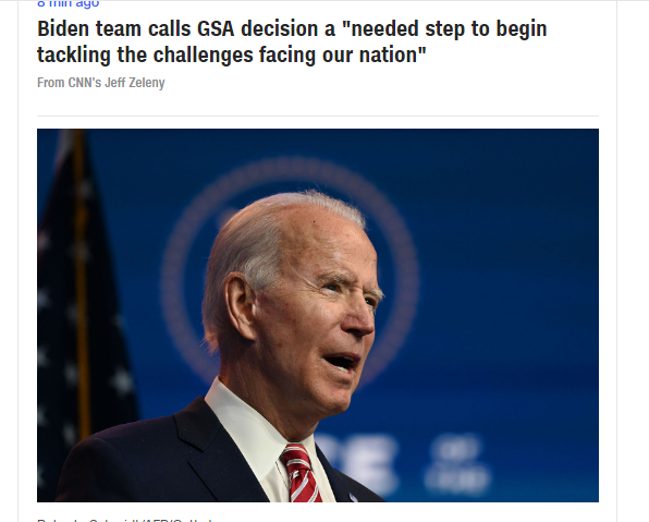 拜登过渡进程正式开始 特朗普回应：我们的诉讼还在继续！