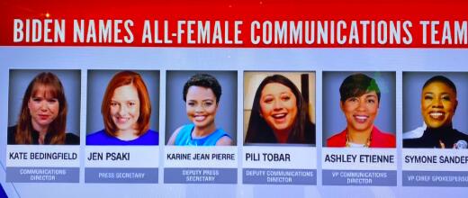 史前未有，拜登宣布白宫通讯团队：全是女性！