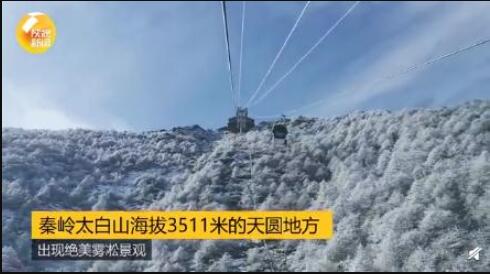 约起来！秦岭太白山雪后雾凇美景，你想和谁一起看雪景？