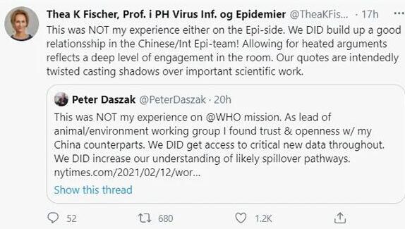 剧情反转后,《纽约时报》终于公开了采访世卫专家的实录 剧情反转后,《纽约时报》终于公开了采访世卫专家的实录