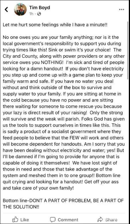 拜登计划下周访问得州看望灾民：不分红蓝，要当所有人的总统！