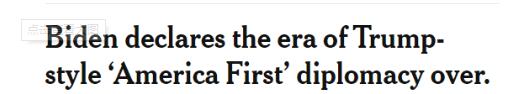 拜登高呼“美国回来了”拉拢欧洲盟友，还不忘提中国！
