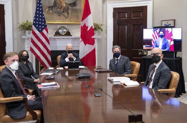 想中国太多了？视频连线特鲁多，拜登将“美加关系”说成“美中关系”