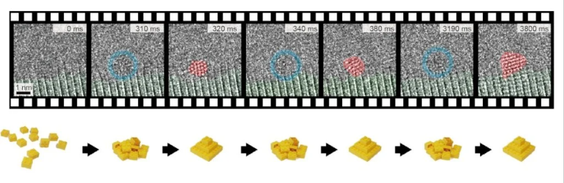 科学家们激动地观察到金晶体形成的最初几毫秒