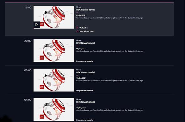因密集报道菲利普亲王去世,BBC遭投诉 因密集报道菲利普亲王去世,BBC遭投诉