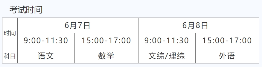 山西2024年高考时间什么时候？考几天？ —掌上高考—中国教育在线